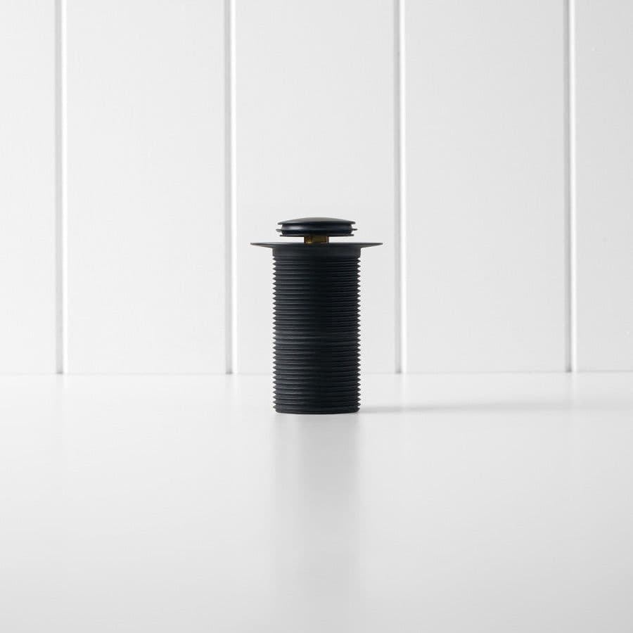 Pop Up Waste Black Matte - No Overflow