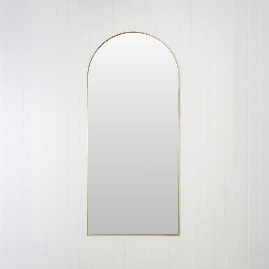 Arch Full Length Mirror Warm Brushed Nickel
