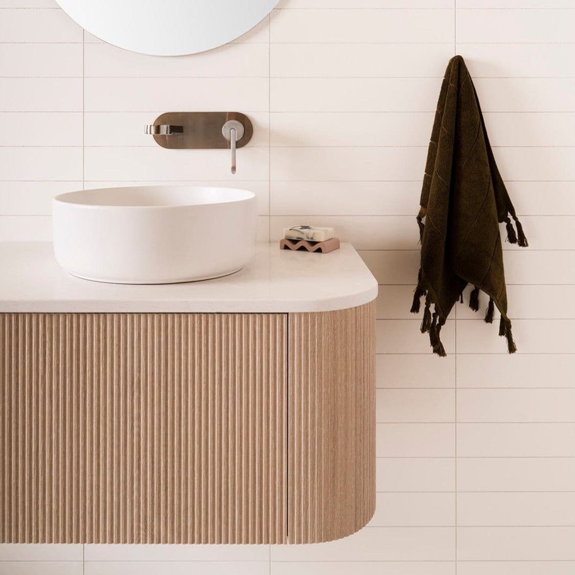 Waverley Vanity 900 Wall Hung Coastal Oak