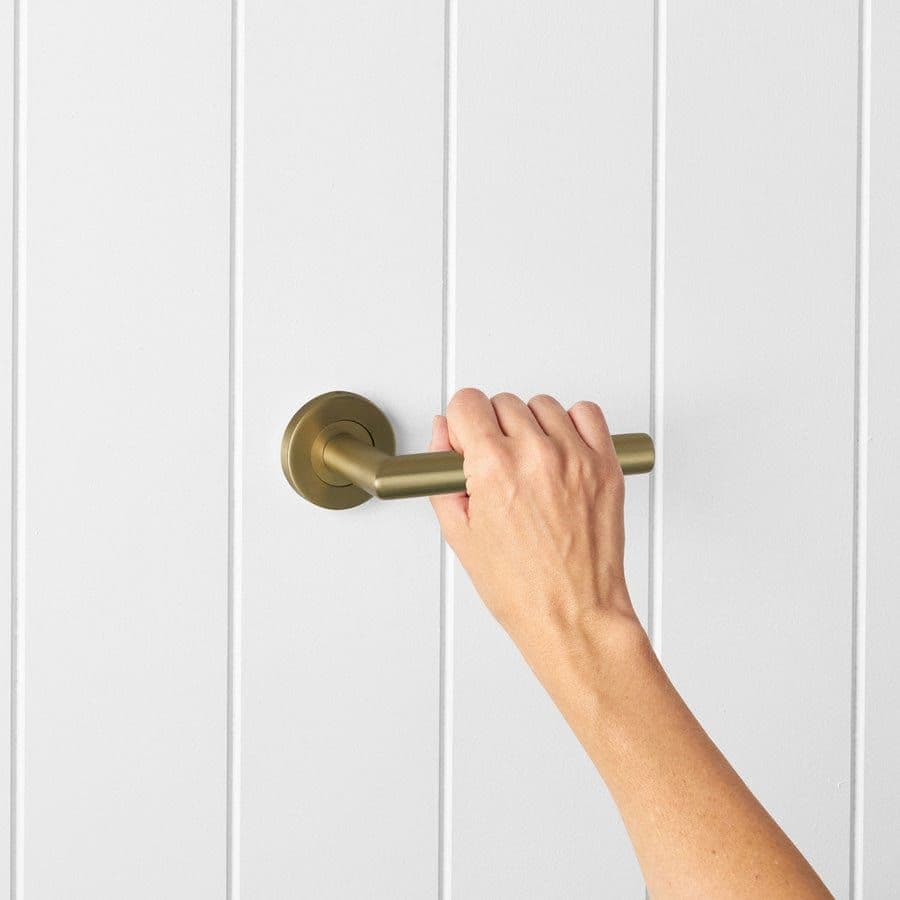 Sydney Door Handle Brushed Brass