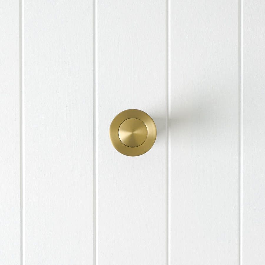 Pop Up Waste Brushed Brass - Overflow