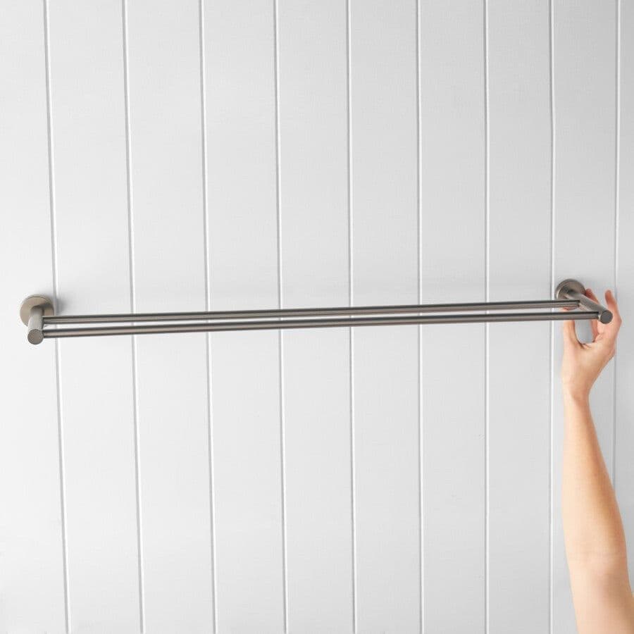 Sydney Double Towel Rail 750mm Gunmetal