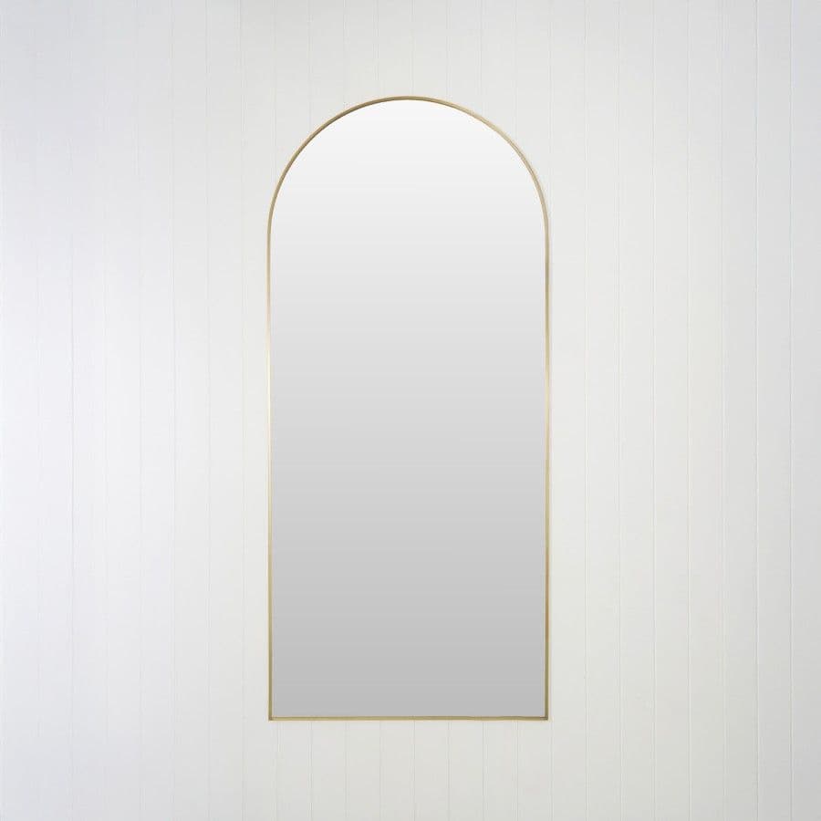 Arch Full Length Mirror Brushed Brass