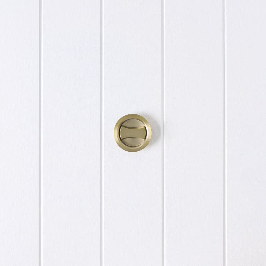Sliding Door Lock Warm Brushed Nickel