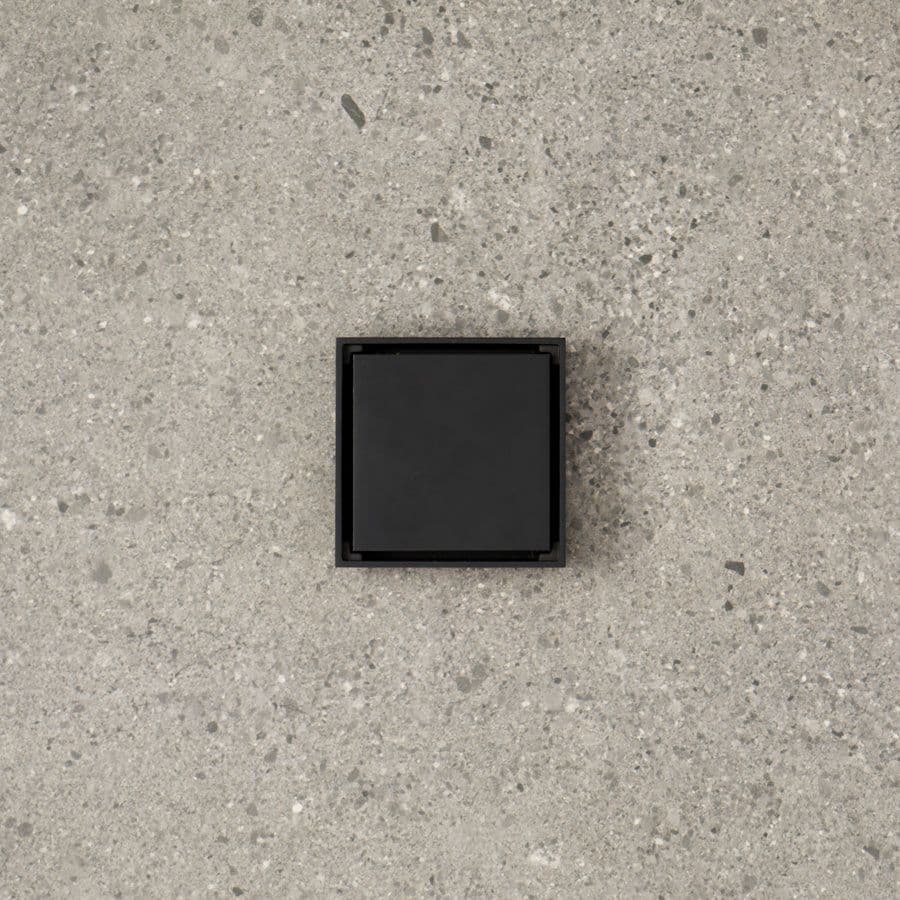 Tile Insert Floor Waste Matte Black