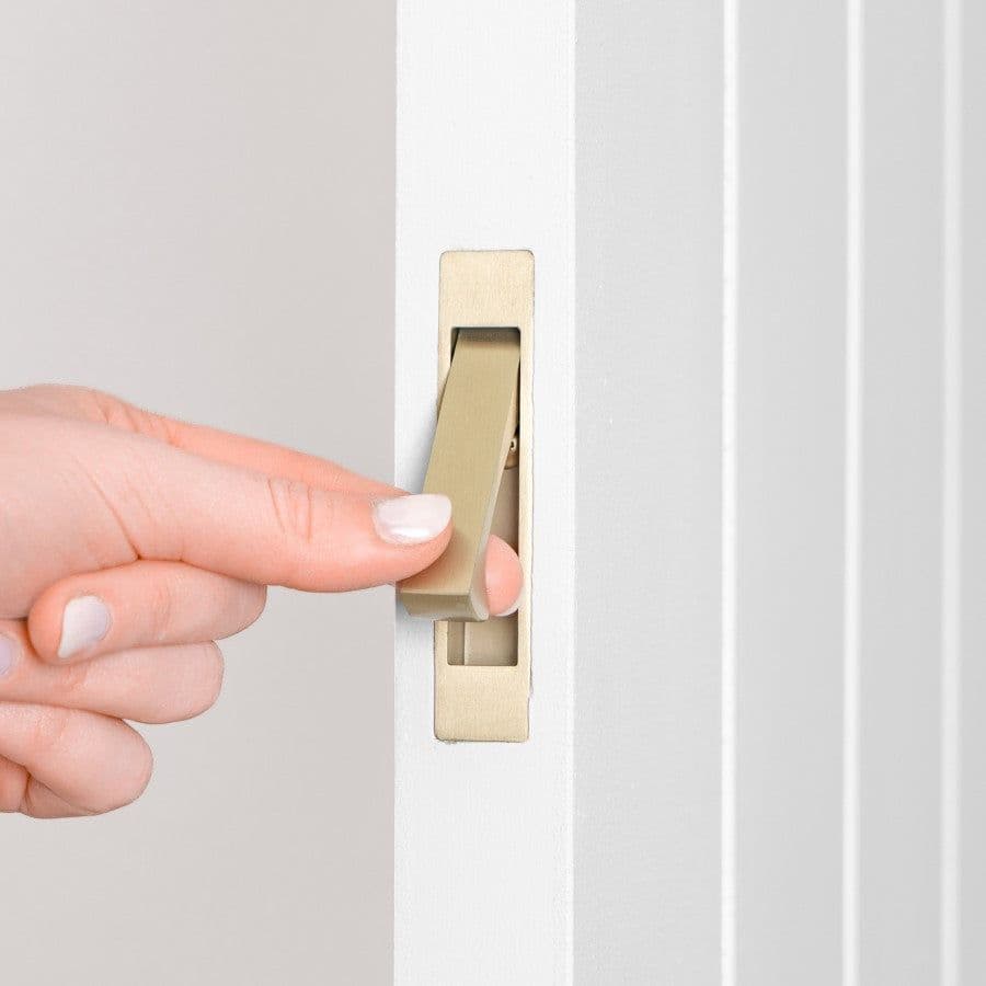 Concealed Hook Pull Handle Warm Brushed Nickel