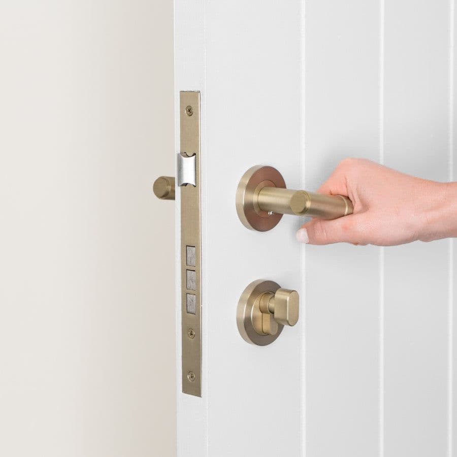 Front Door Lock Set Warm Brushed Nickel