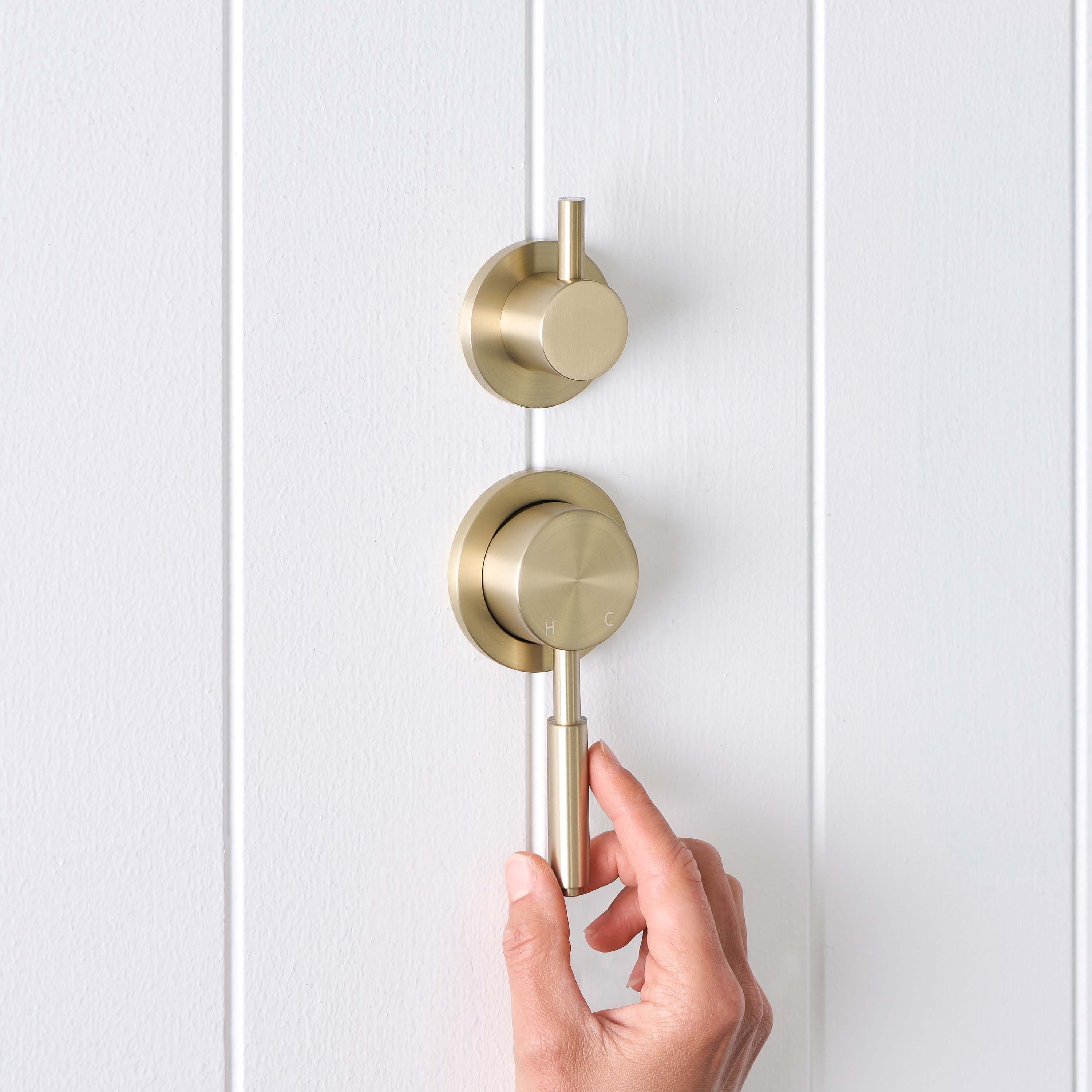 Melbourne Diverter Mixer Warm Brushed Nickel