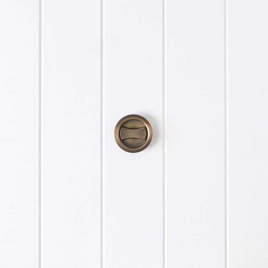 Sliding Door Lock Antique Brass