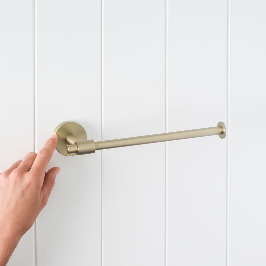 Melbourne Hand Towel Holder Warm Brushed Nickel