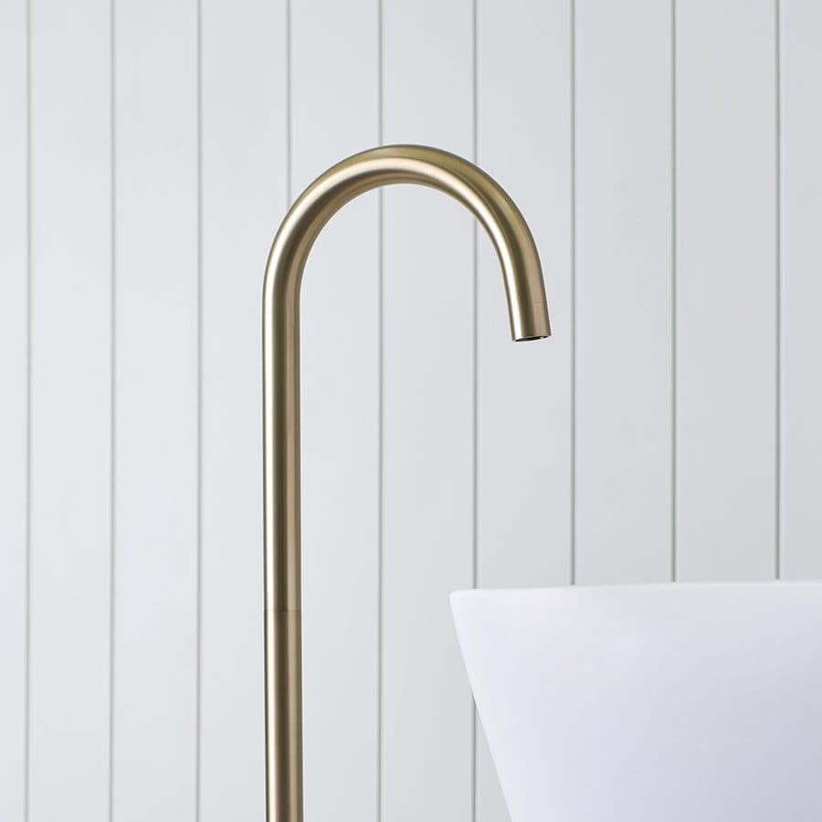 Freestanding Bath Spout Warm Brushed Nickel