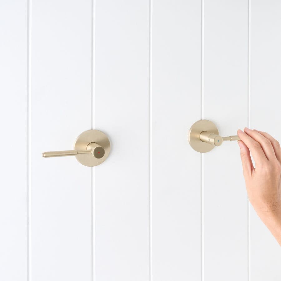 Melbourne Double Handle Taps Warm Brushed Nickel