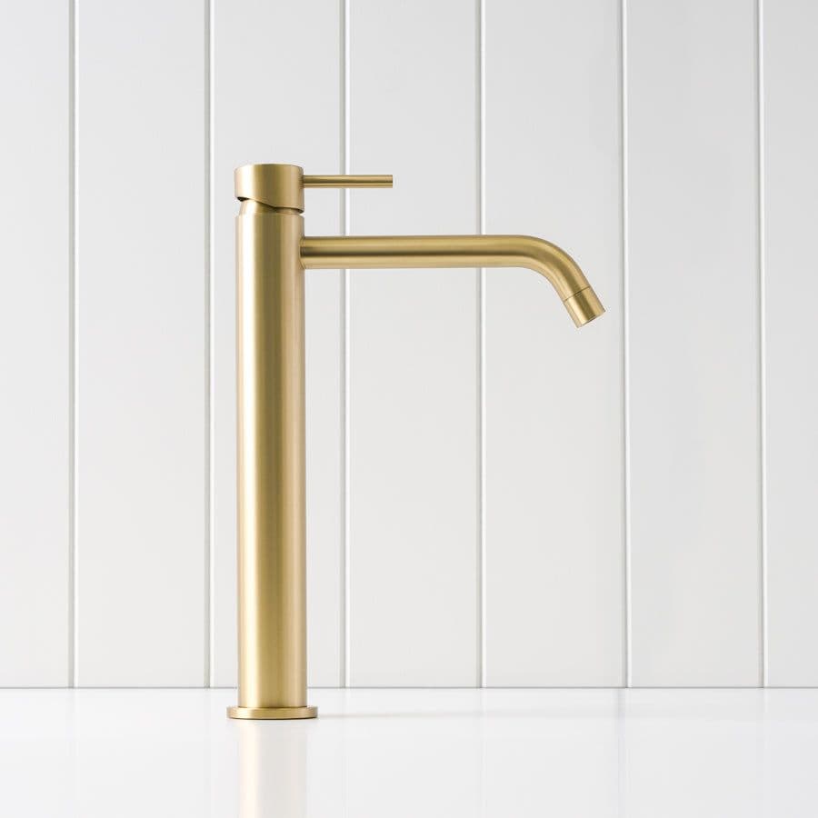 Sydney Tall Basin Mixer Brushed Brass