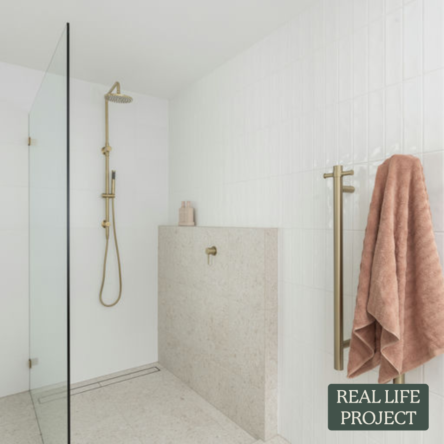 Combination Shower Brushed Brass