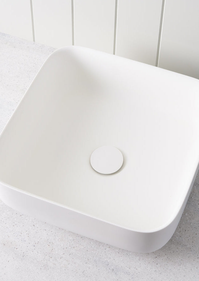 Above Counter Square Basin Matte White