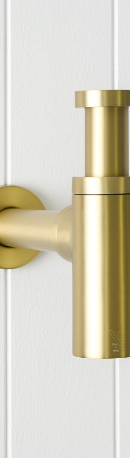 Basin Bottle Trap Brushed Brass