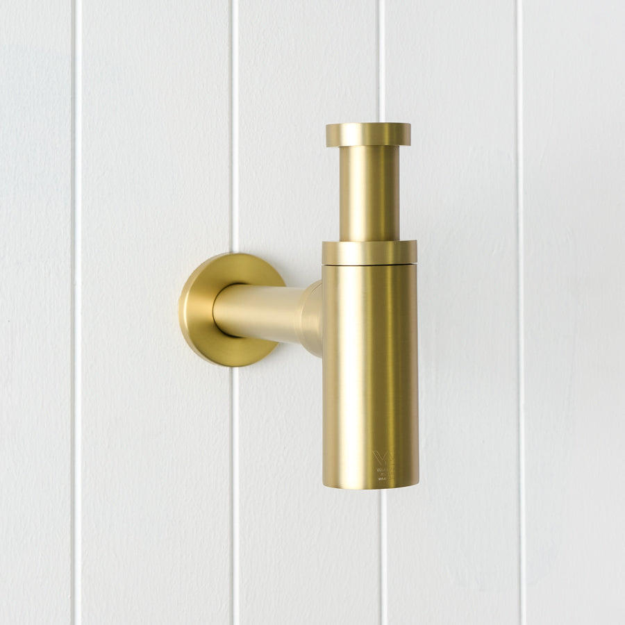 Basin Bottle Trap Brushed Brass