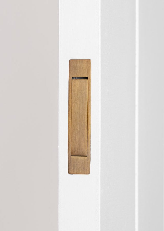 Concealed Hook Pull Handle Antique Brass