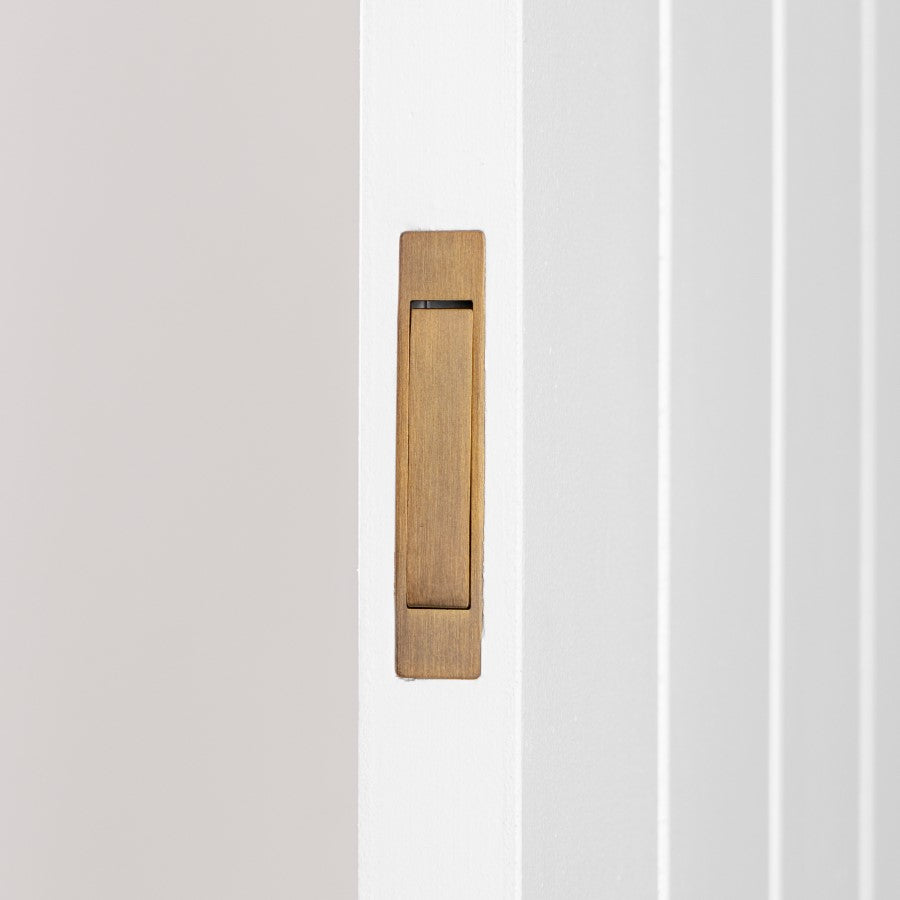 Concealed Hook Pull Handle Antique Brass