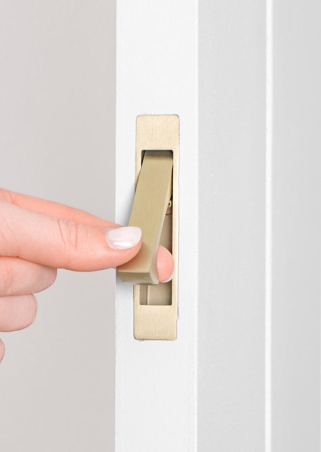 Concealed Hook Pull Handle Warm Brushed Nickel