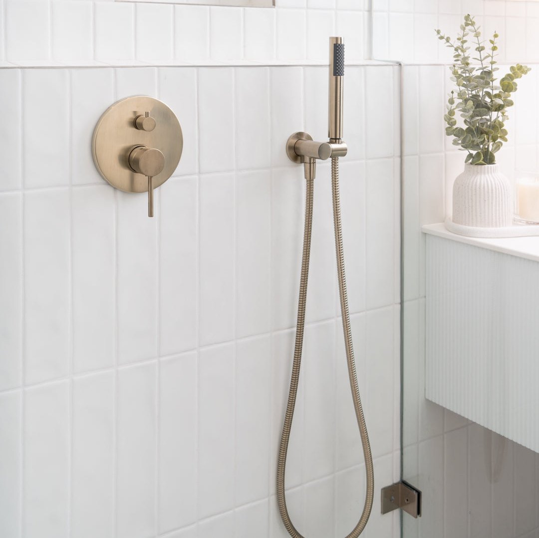 Shower hose + Sprayer Warm brushed Nickel