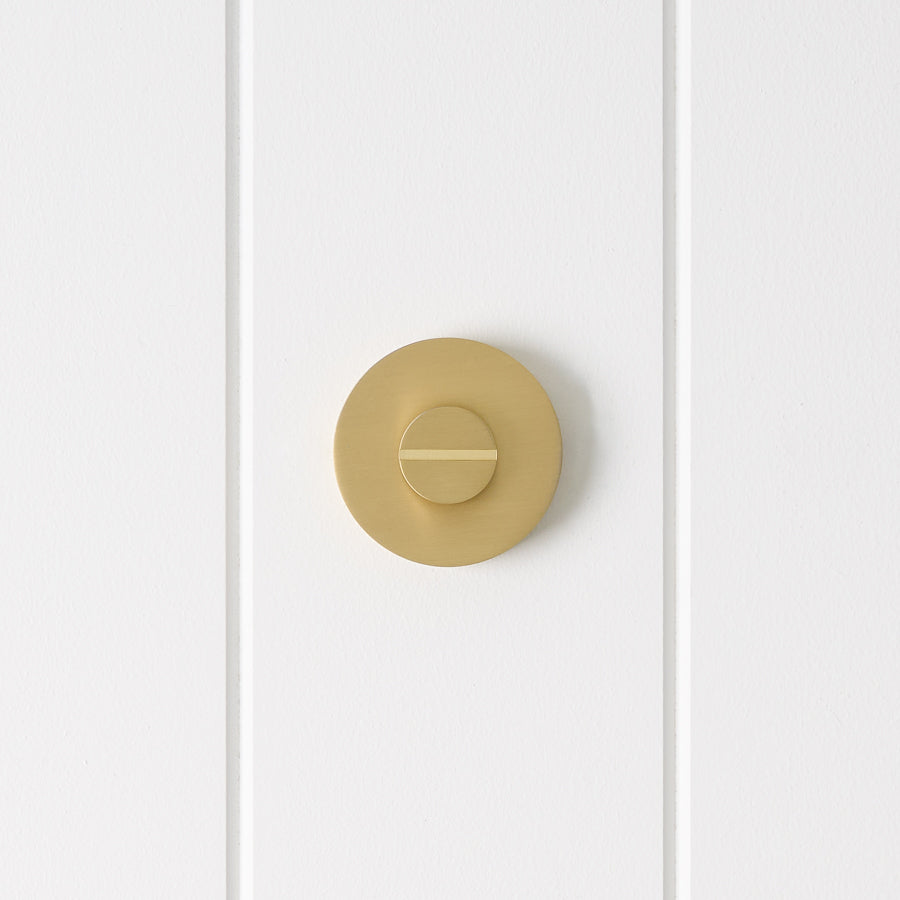 Door Lock Brushed Brass