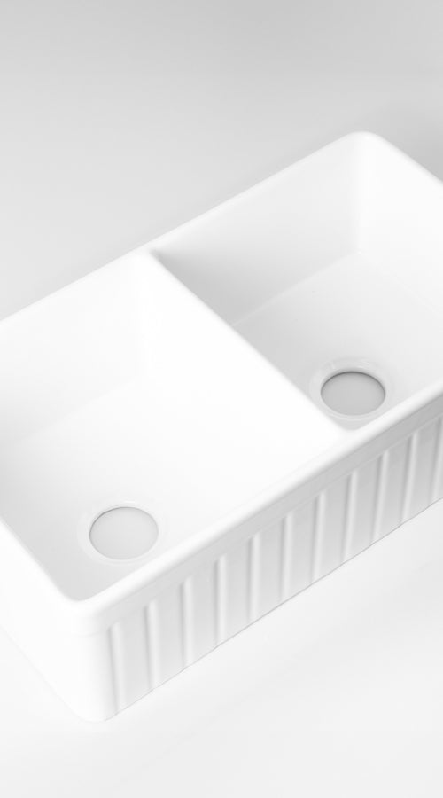 Double Farmhouse Fireclay Sink