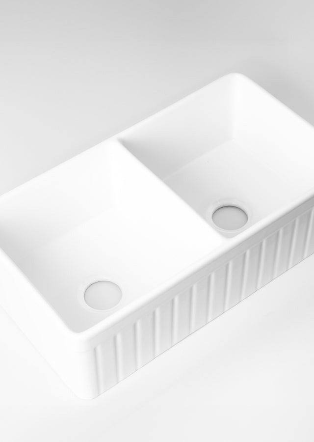 Double Farmhouse Fireclay Sink