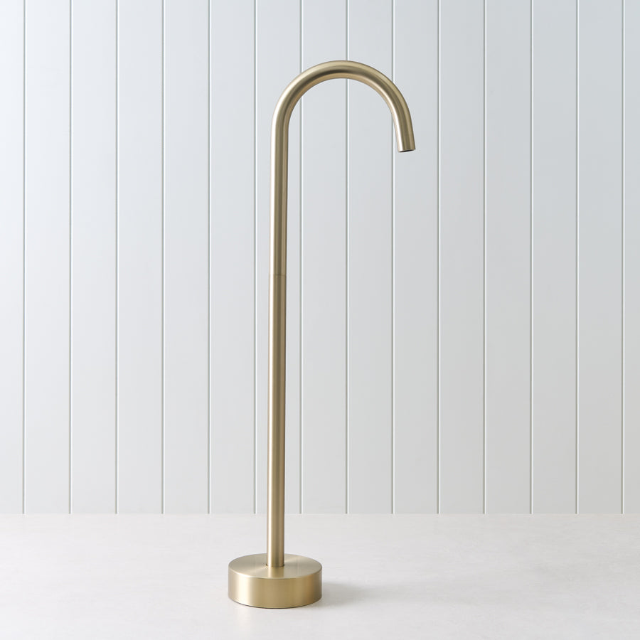 Freestanding Bath Spout Warm Brushed Nickel