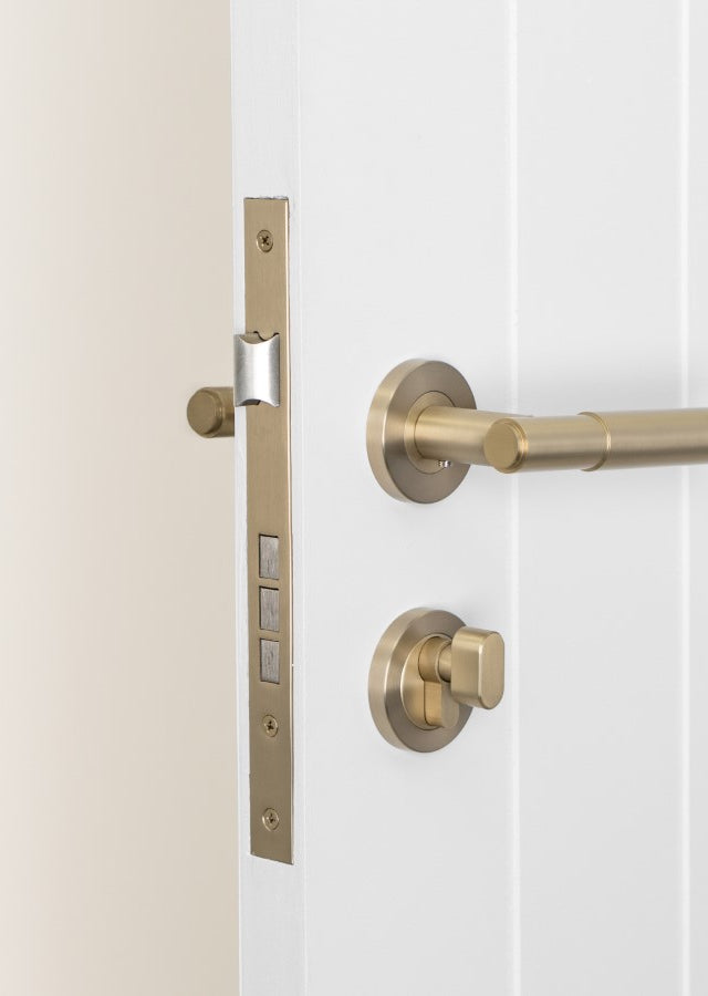 Front Door Lock Set Warm Brushed Nickel