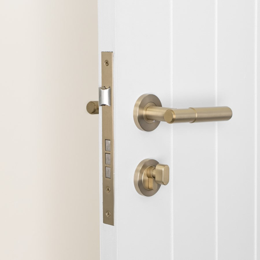 Front Door Lock Set Warm Brushed Nickel