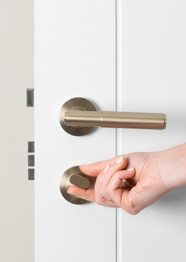 Front Door Lock Set Warm Brushed Nickel