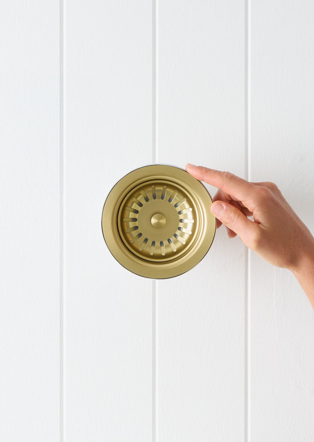 Kitchen Sink Basket Brushed Brass