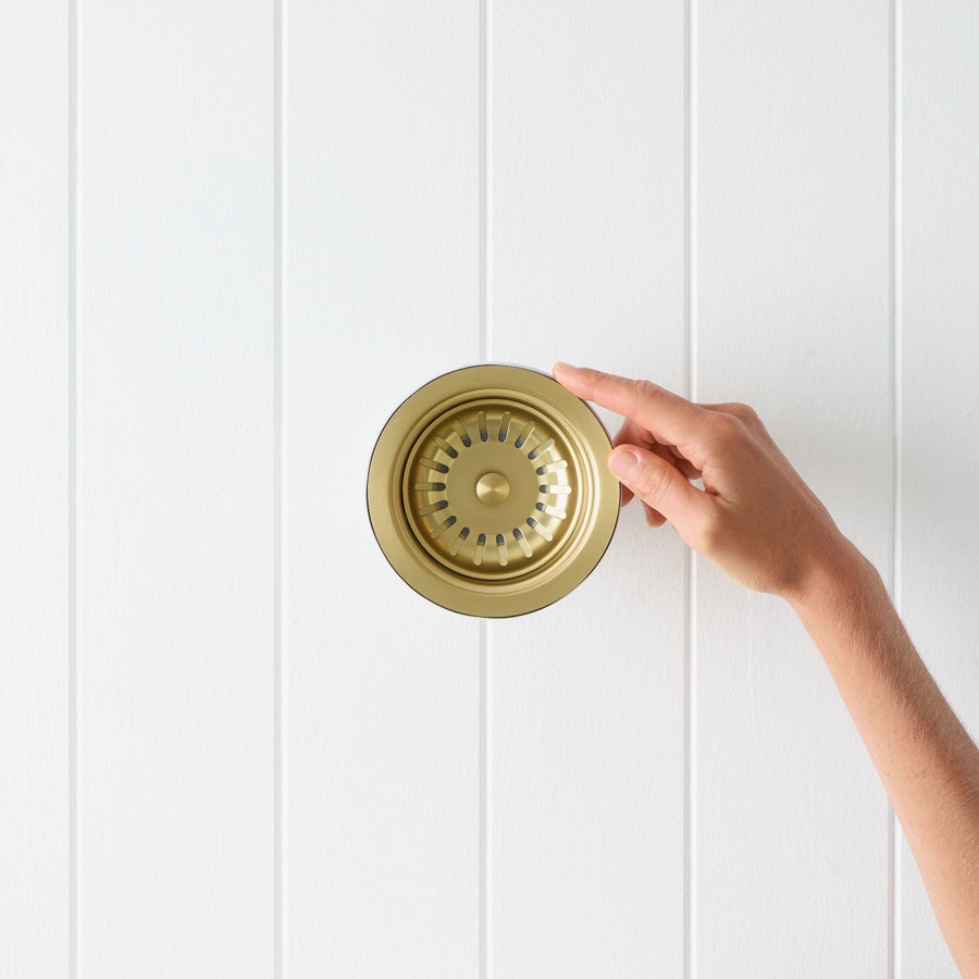 Kitchen Sink Basket Brushed Brass