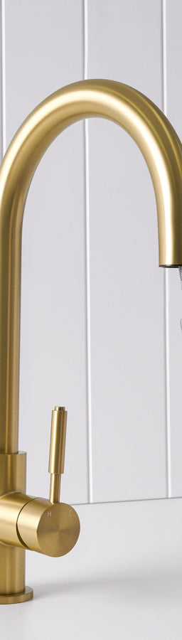 Melbourne Dual Function Kitchen Mixer Brushed Brass