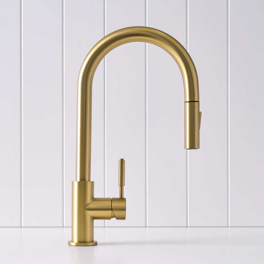 Melbourne Dual Function Kitchen Mixer Brushed Brass