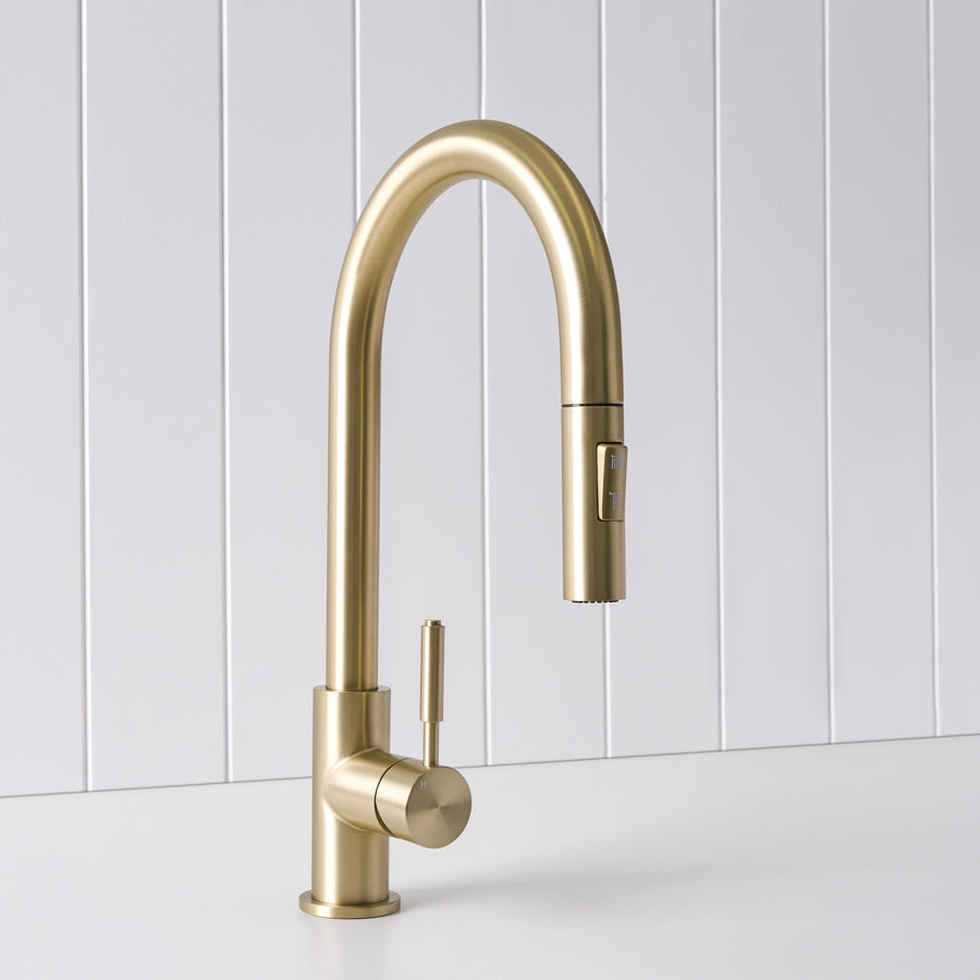 Melbourne Dual Function Kitchen Mixer Warm Brushed Nickel