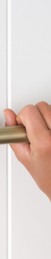 Melbourne Door Handle Warm Brushed Nickel