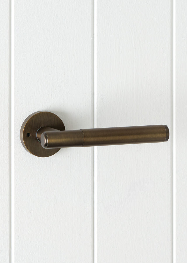 Melbourne Door Handle Antique Brass