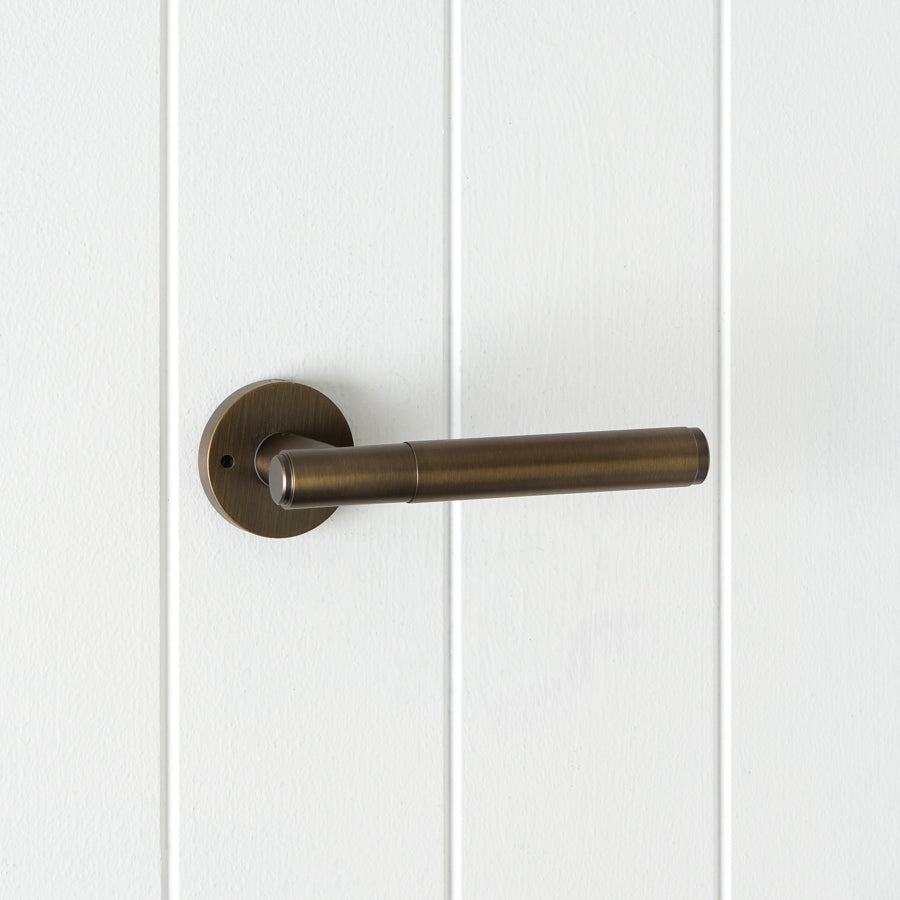 Melbourne Door Handle Antique Brass