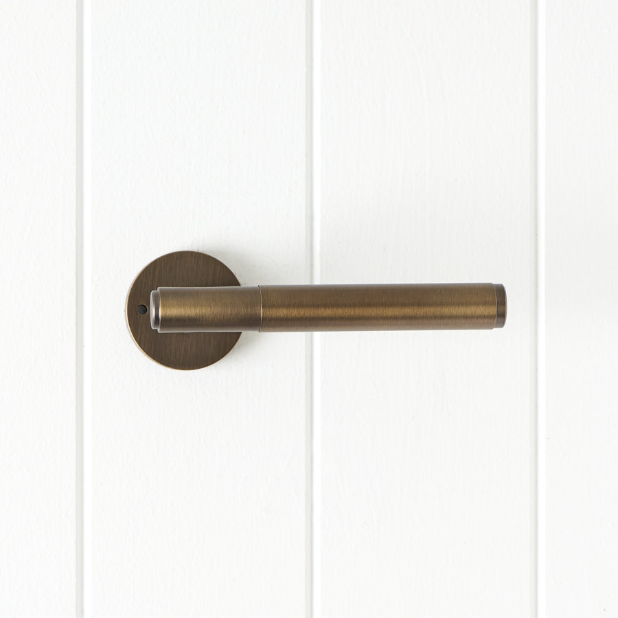 Melbourne Door Handle Antique Brass