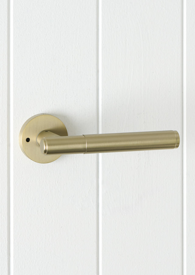 Melbourne Door Handle Warm Brushed Nickel