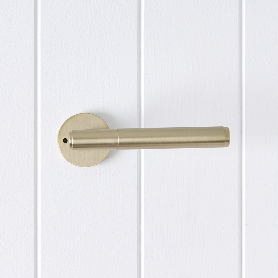 Melbourne Door Handle Warm Brushed Nickel