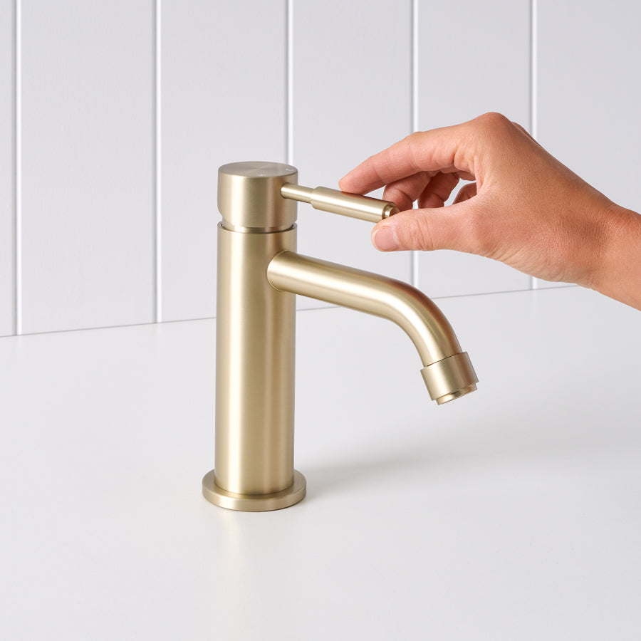 Melbourne Short Basin Mixer Warm Brushed Nickel