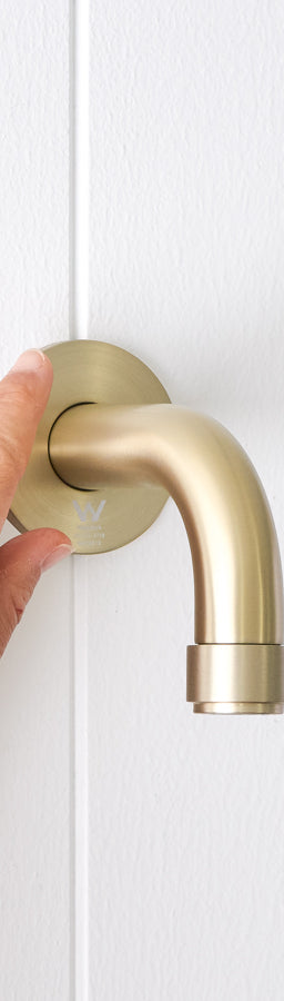 Melbourne Short Wall Spout Warm Brushed Nickel