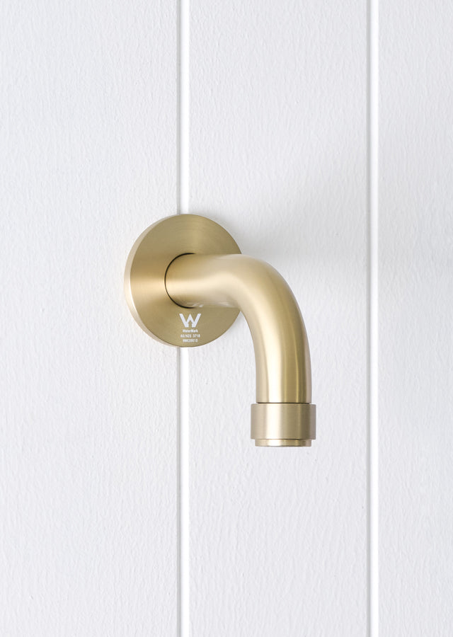 Melbourne Short Wall Spout Warm Brushed Nickel