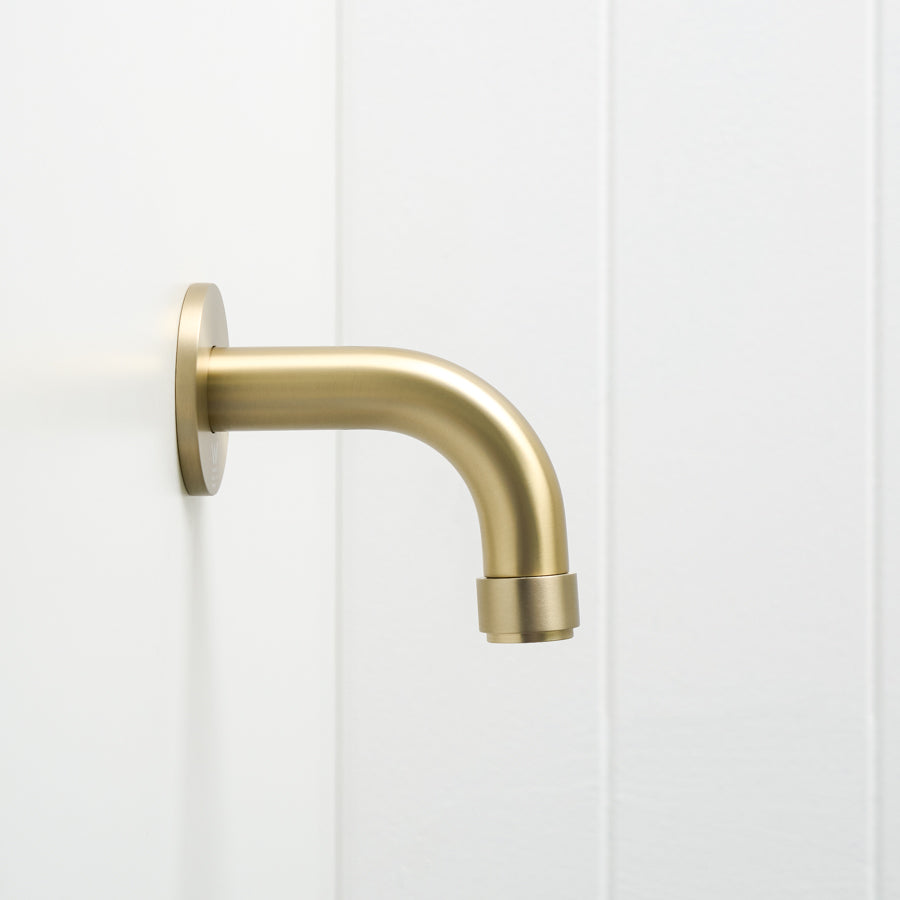 Melbourne Short Wall Spout Warm Brushed Nickel