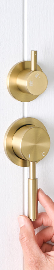 Melbourne Diverter Mixer Brushed Brass