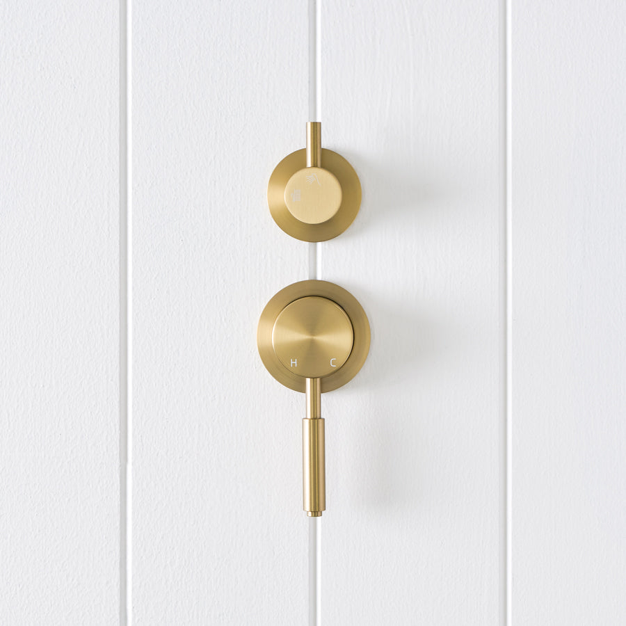 Melbourne Diverter Mixer Brushed Brass