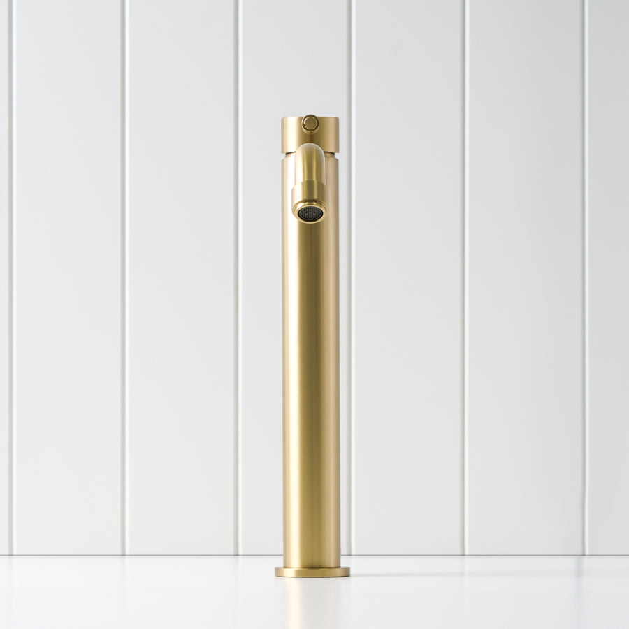 Melbourne Tall Basin Mixer Brushed Brass